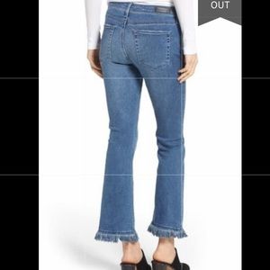 AG Jodi Crop Fringe Jeans